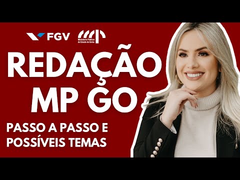 CONCURSO MP GO | redação FGV