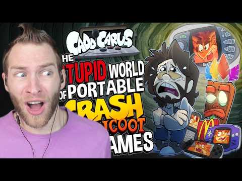 IT NEVER ENDS! Reacting to "The Stupid World of Portable Crash Bandicoot Games" by Caddicarus
