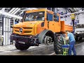 Inside German Factory Building Off-Road Truck by Hands: Mercedes-Benz Unimog Production Line