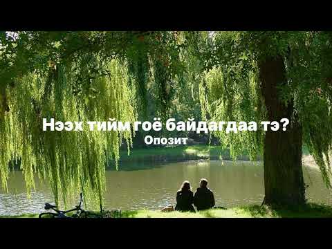 OPOZIT - Neeh Tiim GOY baidagDaa Tee ( Lyrics )