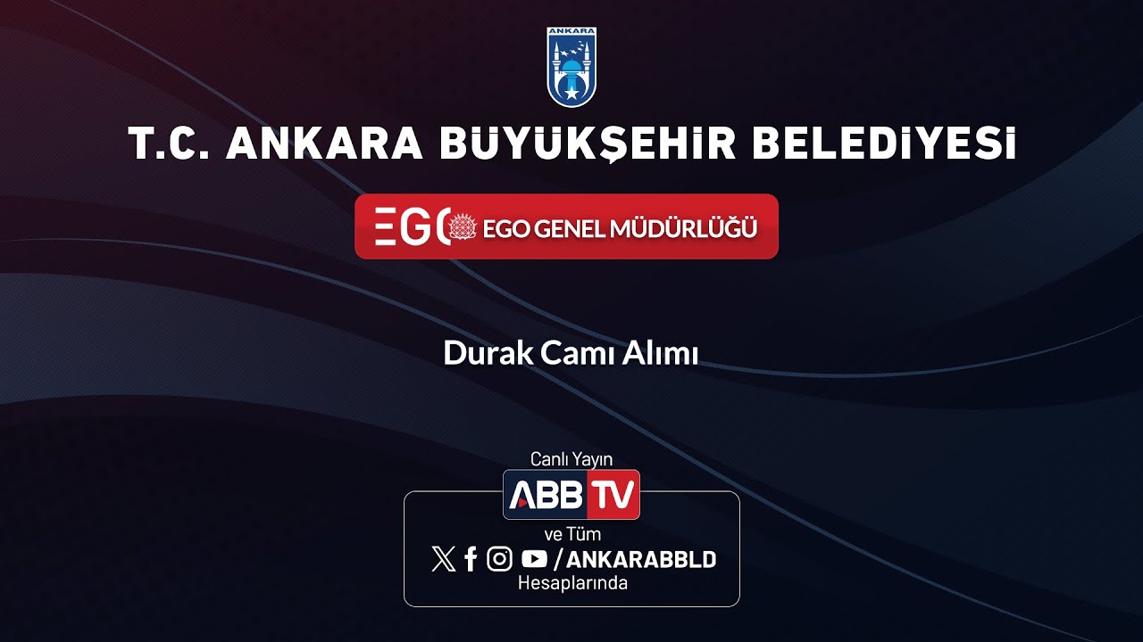 EGO GENEL MÜDÜRLÜĞÜ - Durak Camı Alımı