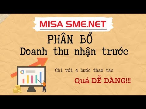 Theo dõi và Phân bổ Doanh thu nhận trước trên MISA SME.NET