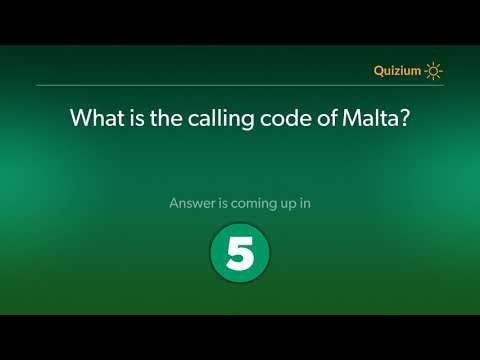 What is the calling code of Malta?   Malta Quiz