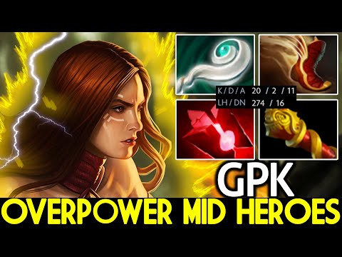 GPK [Lina] Overpower Mid Heroes Unreal Damage Dota 2