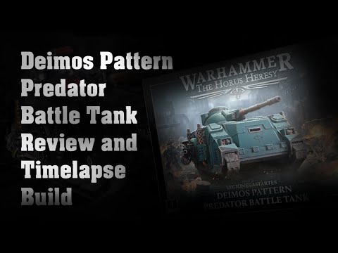Deimos Predator Battle Tank Review + Dark Angels Build timelapse Warhammer 30k Horus Heresy