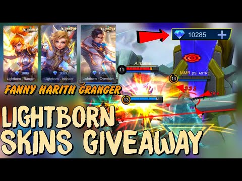 VENOM GUSION MONTAGE + LIGHTBORN SKINS GIVEAWAY | MLBB