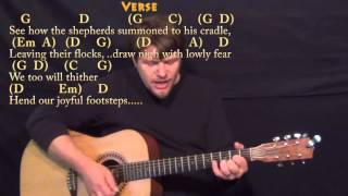O Come All Ye Faithful (Christmas) Strum Guitar Cover Lesson in G with Chords/Lyrics