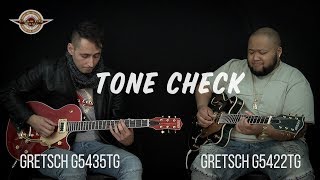 Video thumbnail for TONE CHECK: Gretsch 2017 Limited Edition Models - a G5422TG and a G5435TG by Cream City Music