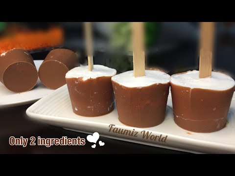 Chocobar ice cream | Only 2 ingridients | No mould | Home made chocobar ice cream | Eeasy Recipe