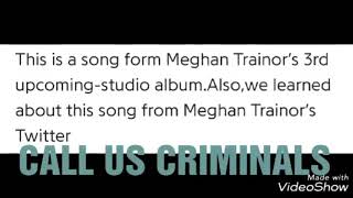 Meghan Trainor - Call Us Criminals