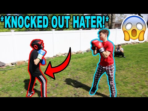 BOXING A HATER! *KNOCK OUT*