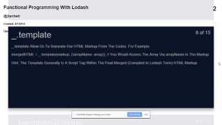 Functional Programming with Lodash