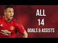 Alexis Sanchez - All 14 Goals & Assists For Manchester United | HD