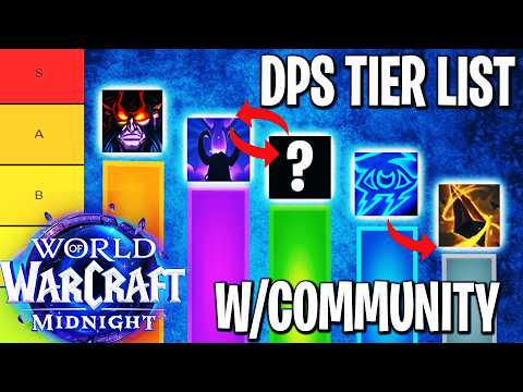 HIGHEST DPS SPECS RANKED BY COMMUNITY! WoW Midnight DPS Tier List (NEW META)