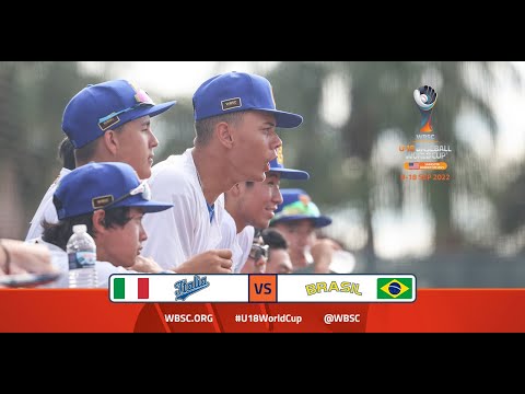 Highlights: 🇮🇹 Italy vs Brazil 🇧🇷 - WBSC U-18 Baseball World Cup - Placement Round