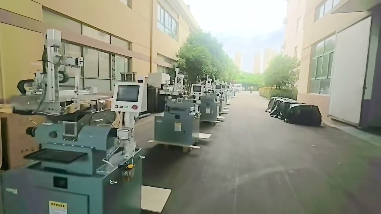 germanium lens manufacturer equipment supplier — dozens of Vimfun optics machines packed and waiting to ship to customers