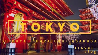 Exploring Shibuya Harajuku Asakusa in Tokyo - Japan Travel Vlog 1