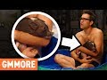 BATHING A BABY PIG IN BABY POOL