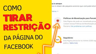 Como tirar restrição vermelha da página do facebook, Fazendo o teste ao vivo na prática.