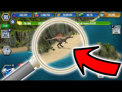 Dinosaurs Escaped in Jurassic World The Game! Spinosaurus, Indominus Rex and more!