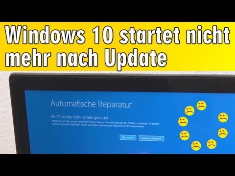 Windows 10 startet nicht mehr nach Update - Ihr PC wurde nicht korrekt gestartet Video