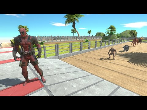 DEADPOOL OASIS DEATH RUN - Animal Revolt Battle Simulator