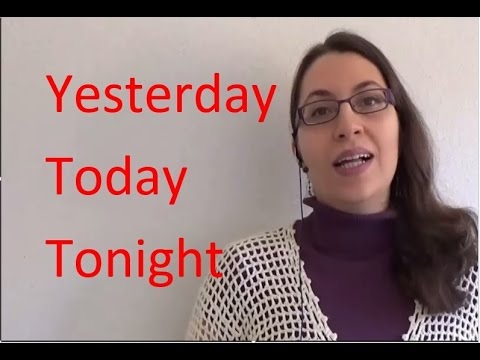 Farsi / Persian Lesson: Time (Today, Tonight and the rest!) (54)