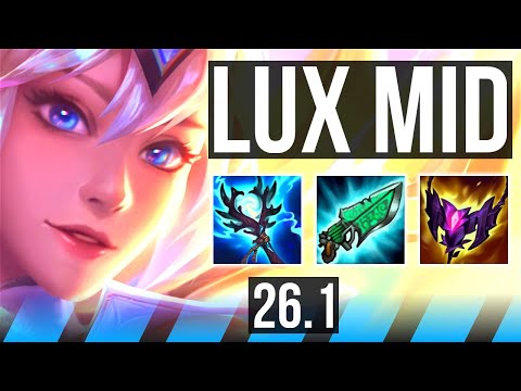 LUX vs IRELIA (MID) | 59K damage, Electrocute, Good KDA: 18/3/22 | KR Master | 26.1