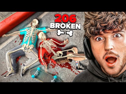 We Broke ALL 206 BONES in Skate..