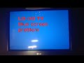 LG Old Tv No Signal Blue Screen Problem