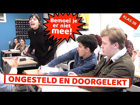 BOOS, ONGESTELD EN DOORGELEKT DE KLAS UIT!