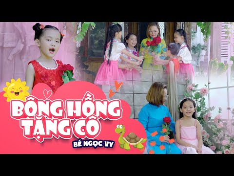Bông Hồng Tặng Cô 🌺 Bé Ngọc Vy [MV 4K] 🌺 Thần Đồng Âm Nhạc Việt Nam ♪ Nhạc Thiếu Nhi 2023
