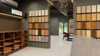 Interior Showroom design walkthrough