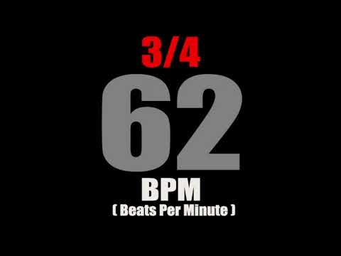 Metronome 62  BPM  For Time Signature 3/4