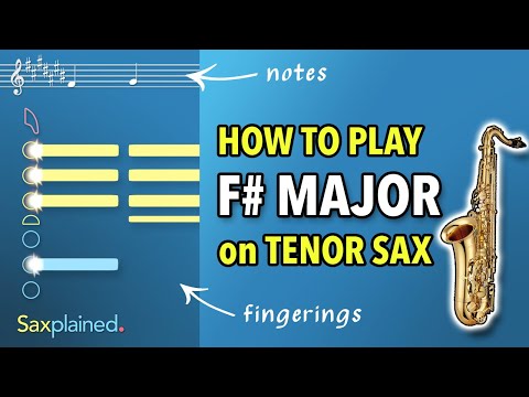 F# Major Scale Tutorial (Tenor Sax) | Saxplained