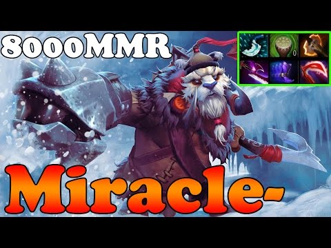 Dota 2 - Miracle- 8000MMR Plays Tusk vol 4 - Ranked Match Gameplay
