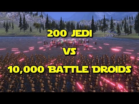 200 JEDI vs 10,000 BATTLE DROIDS - Ultimate Epic Battle Simulator