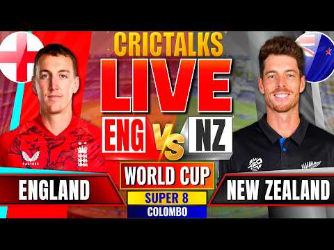 🔴 ENG vs NZ, T20 World Cup 2026, Cricket Live Match Today Score Commentary, England v New Zealand
