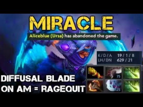 Miracle Diffusal blade [Antimage] = enemy ragequit? - Dota 2 Awsome Gameplay Highlights 2017