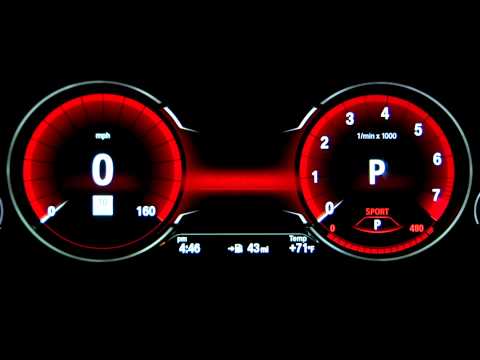BMW Instrument Cluster Display - Driving Modes