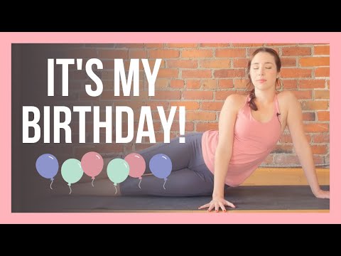 Yin Yoga & Affirmations for Healthy Aging 🎉BIRTHDAY YIN YOGA 🎂 thumbnail