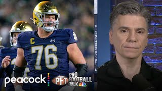 Joe Alt fits what Jim Harbaugh is 'trying to do' with Chargers | Pro Football Talk | NFL on NBC