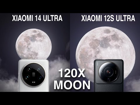 Xiaomi 14 Ultra Vs Xiaomi 12S Ultra Space Moon Zoom Test