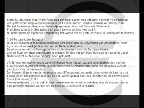 De Euro en Europa op 27-Oktober 2011