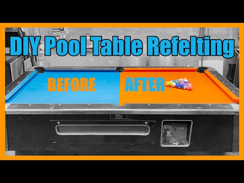 How To Refelt A Pool Table - Easy DIY