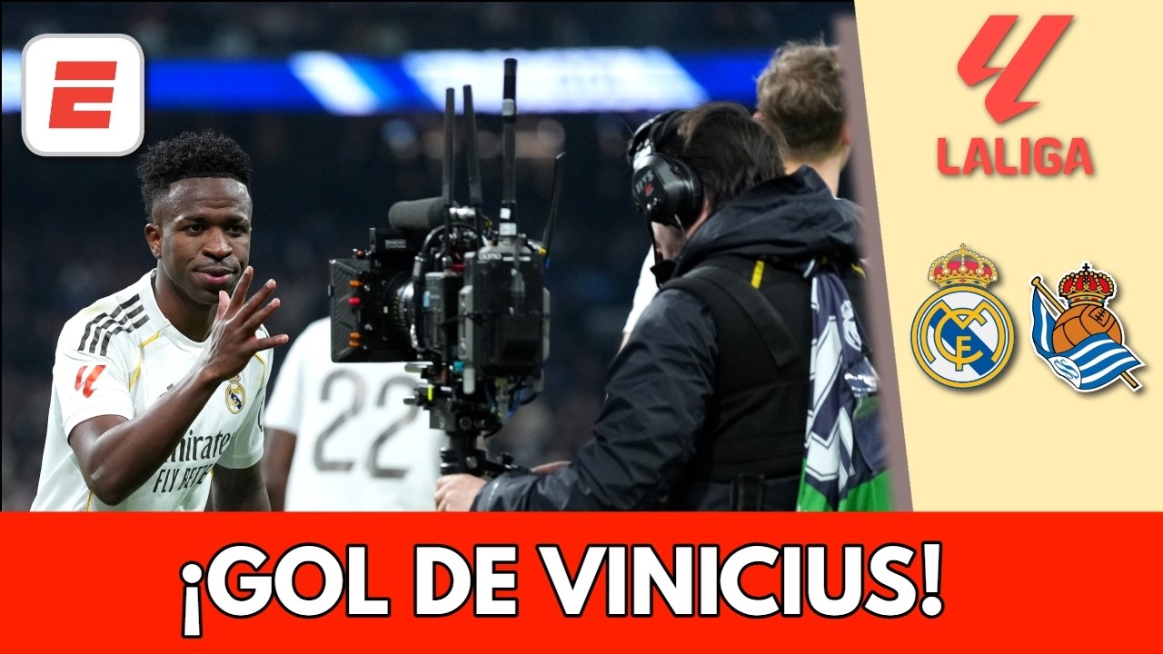 DOBLETE DE VINICIUS Otro penal para REAL MADRID y VINI no falla para poner el 4-1 | La Liga