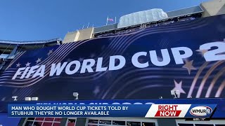 Man who bought World Cup tickets told by StubHub they're no longer available