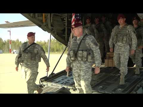 Arrival of the 173d Infantry Brigade Combat Team (Airborne) in Lithuania