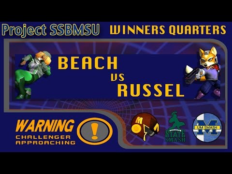 Project SSBMSU  - Beach (Sheik) vs Russel (Fox) Winners Quarters