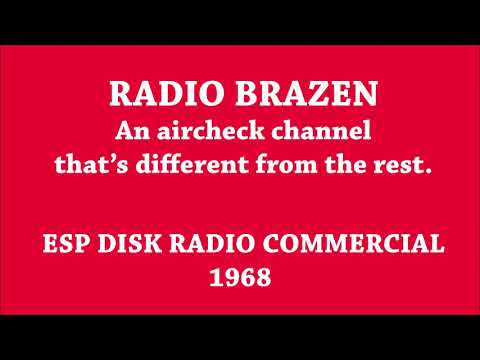 ESP DISK RADIO COMMERCIAL, 1968 -- Aircheck